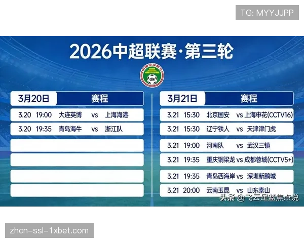 “中超第三轮前瞻：上海海港客战山东泰山，卫冕冠军迎赛季首次大考”